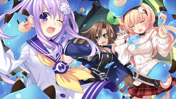 Konachan.com - 142103 compa game_cg hyperdimension_neptunia_mk2 if neptune tsunako