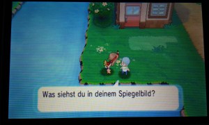 Nach einem sehr philosophischem gespräch über Spiegelbilder stellt er mir diese Frage.